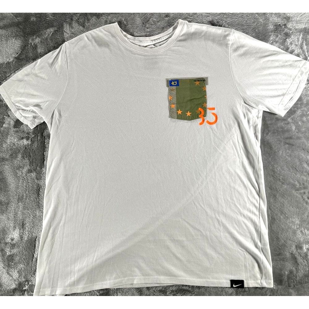 NIKE TEE KEVIN DURANT KD 8 HO2 POCKET MENS‎ DRI-FIT SHIRT X-LARGE WHITE